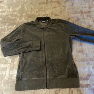 Puma velour zip up jacket with pockets